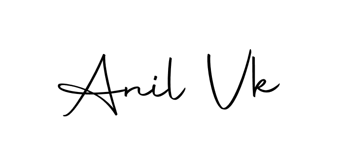 Design your own signature with our free online signature maker. With this signature software, you can create a handwritten (Autography-DOLnW) signature for name Anil Vk. Anil Vk signature style 10 images and pictures png