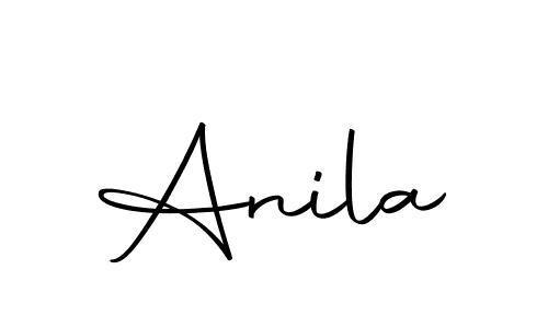 How to make Anila name signature. Use Autography-DOLnW style for creating short signs online. This is the latest handwritten sign. Anila signature style 10 images and pictures png