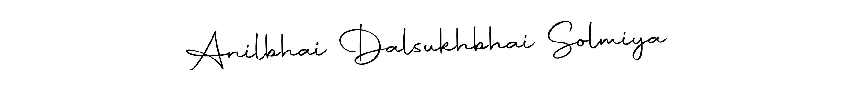 Make a beautiful signature design for name Anilbhai Dalsukhbhai Solmiya. Use this online signature maker to create a handwritten signature for free. Anilbhai Dalsukhbhai Solmiya signature style 10 images and pictures png