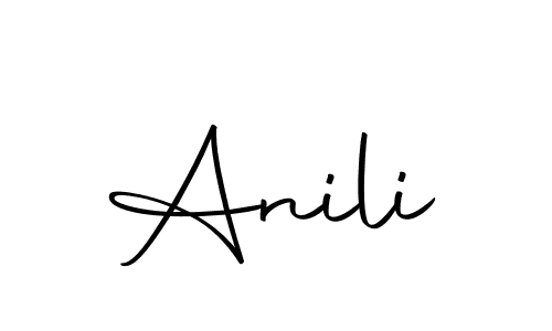 How to make Anili signature? Autography-DOLnW is a professional autograph style. Create handwritten signature for Anili name. Anili signature style 10 images and pictures png