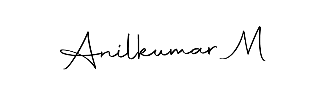 Design your own signature with our free online signature maker. With this signature software, you can create a handwritten (Autography-DOLnW) signature for name Anilkumar M. Anilkumar M signature style 10 images and pictures png