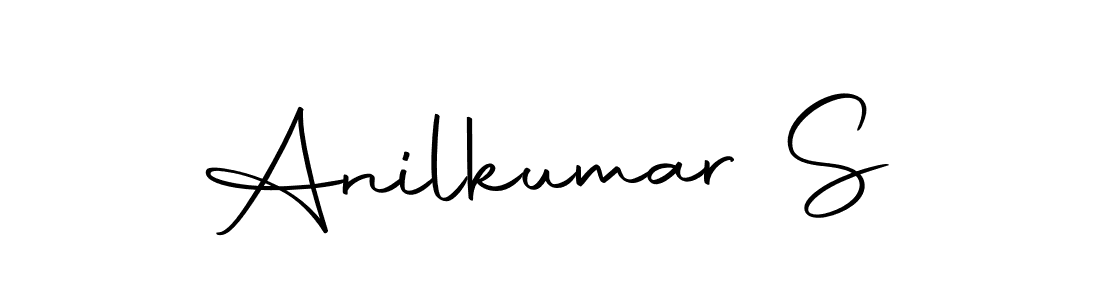 How to make Anilkumar S name signature. Use Autography-DOLnW style for creating short signs online. This is the latest handwritten sign. Anilkumar S signature style 10 images and pictures png