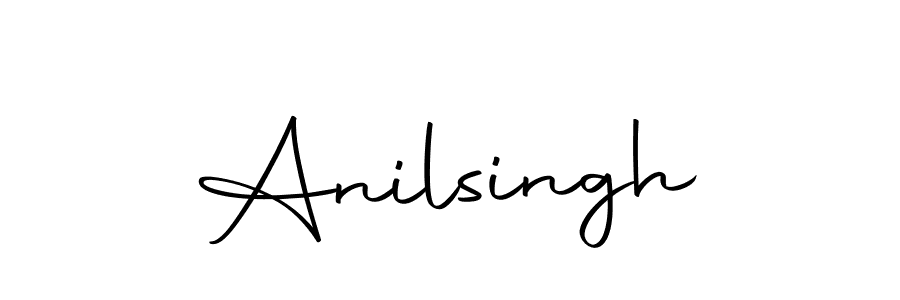 How to make Anilsingh name signature. Use Autography-DOLnW style for creating short signs online. This is the latest handwritten sign. Anilsingh signature style 10 images and pictures png