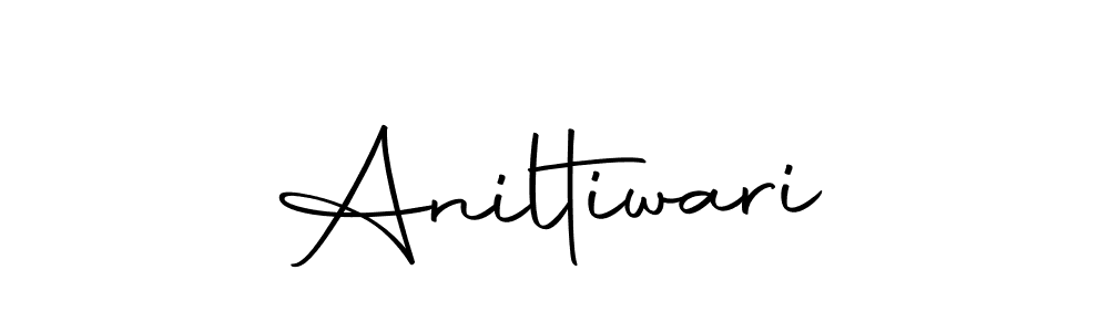 You should practise on your own different ways (Autography-DOLnW) to write your name (Aniltiwari) in signature. don't let someone else do it for you. Aniltiwari signature style 10 images and pictures png