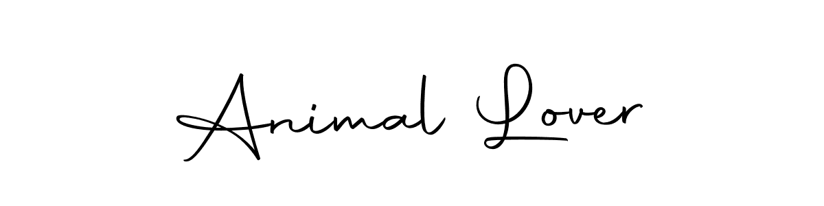 Design your own signature with our free online signature maker. With this signature software, you can create a handwritten (Autography-DOLnW) signature for name Animal Lover. Animal Lover signature style 10 images and pictures png