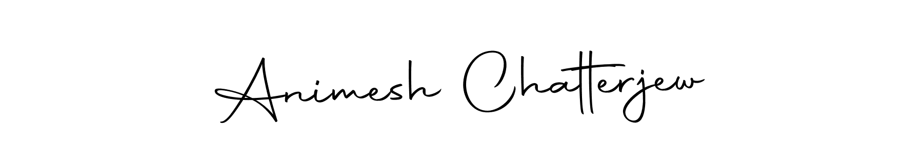 How to make Animesh Chatterjew name signature. Use Autography-DOLnW style for creating short signs online. This is the latest handwritten sign. Animesh Chatterjew signature style 10 images and pictures png