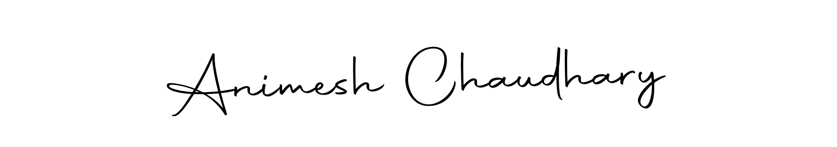 How to make Animesh Chaudhary name signature. Use Autography-DOLnW style for creating short signs online. This is the latest handwritten sign. Animesh Chaudhary signature style 10 images and pictures png