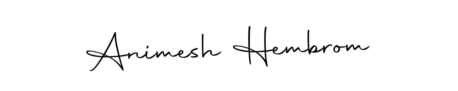 Design your own signature with our free online signature maker. With this signature software, you can create a handwritten (Autography-DOLnW) signature for name Animesh Hembrom. Animesh Hembrom signature style 10 images and pictures png