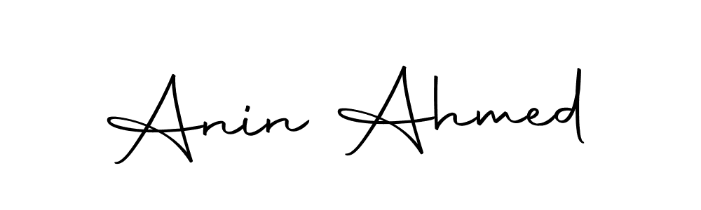 Anin Ahmed stylish signature style. Best Handwritten Sign (Autography-DOLnW) for my name. Handwritten Signature Collection Ideas for my name Anin Ahmed. Anin Ahmed signature style 10 images and pictures png