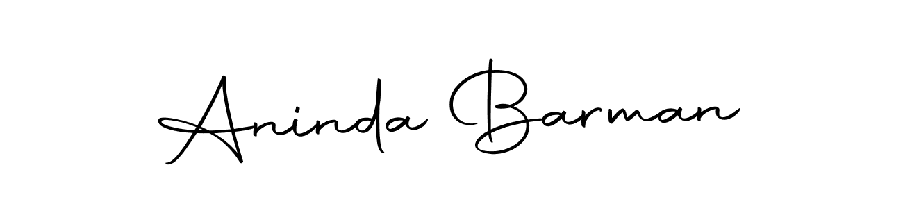 How to make Aninda Barman name signature. Use Autography-DOLnW style for creating short signs online. This is the latest handwritten sign. Aninda Barman signature style 10 images and pictures png