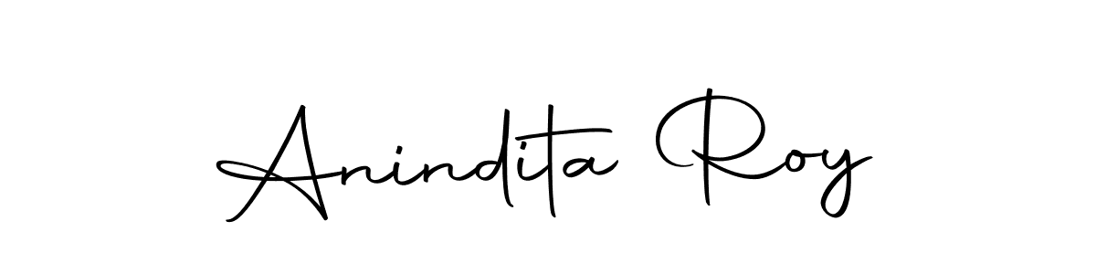 How to make Anindita Roy name signature. Use Autography-DOLnW style for creating short signs online. This is the latest handwritten sign. Anindita Roy signature style 10 images and pictures png