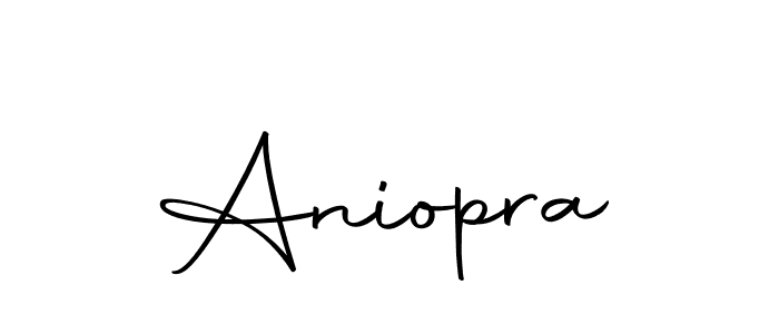 You should practise on your own different ways (Autography-DOLnW) to write your name (Aniopra) in signature. don't let someone else do it for you. Aniopra signature style 10 images and pictures png