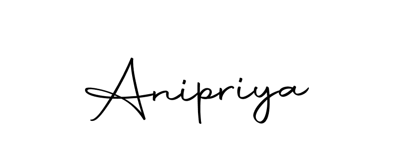 Use a signature maker to create a handwritten signature online. With this signature software, you can design (Autography-DOLnW) your own signature for name Anipriya. Anipriya signature style 10 images and pictures png