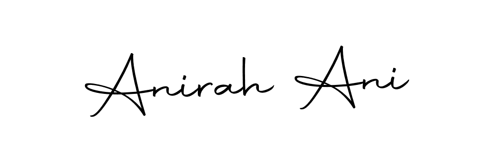 Here are the top 10 professional signature styles for the name Anirah Ani. These are the best autograph styles you can use for your name. Anirah Ani signature style 10 images and pictures png