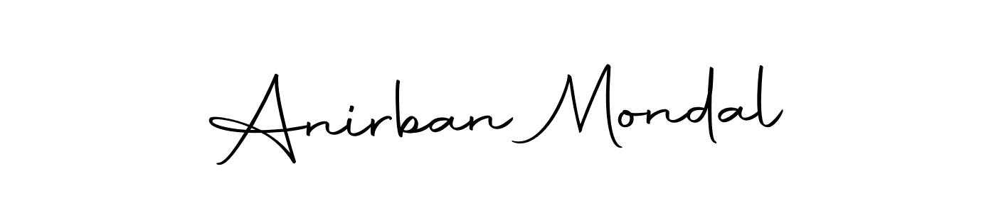 How to make Anirban Mondal name signature. Use Autography-DOLnW style for creating short signs online. This is the latest handwritten sign. Anirban Mondal signature style 10 images and pictures png