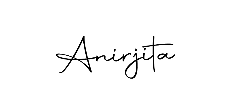 How to make Anirjita name signature. Use Autography-DOLnW style for creating short signs online. This is the latest handwritten sign. Anirjita signature style 10 images and pictures png