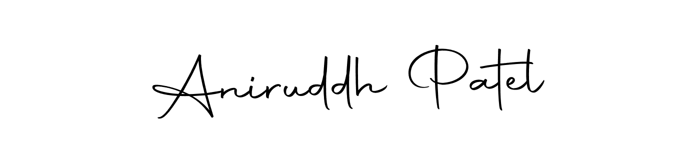 Create a beautiful signature design for name Aniruddh Patel. With this signature (Autography-DOLnW) fonts, you can make a handwritten signature for free. Aniruddh Patel signature style 10 images and pictures png