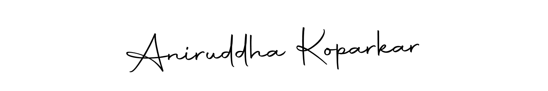 You can use this online signature creator to create a handwritten signature for the name Aniruddha Koparkar. This is the best online autograph maker. Aniruddha Koparkar signature style 10 images and pictures png