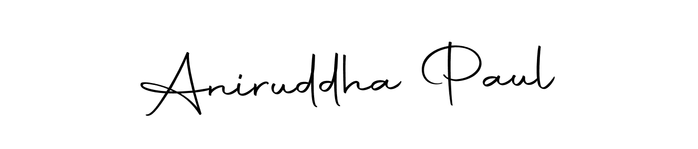 Make a beautiful signature design for name Aniruddha Paul. Use this online signature maker to create a handwritten signature for free. Aniruddha Paul signature style 10 images and pictures png