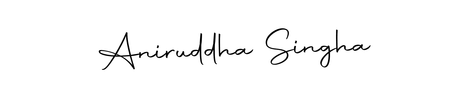 How to make Aniruddha Singha signature? Autography-DOLnW is a professional autograph style. Create handwritten signature for Aniruddha Singha name. Aniruddha Singha signature style 10 images and pictures png