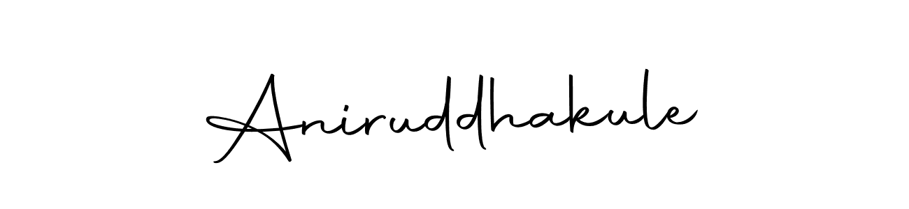Make a beautiful signature design for name Aniruddhakule. With this signature (Autography-DOLnW) style, you can create a handwritten signature for free. Aniruddhakule signature style 10 images and pictures png
