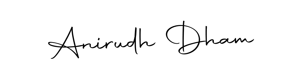 Make a beautiful signature design for name Anirudh Dham. With this signature (Autography-DOLnW) style, you can create a handwritten signature for free. Anirudh Dham signature style 10 images and pictures png