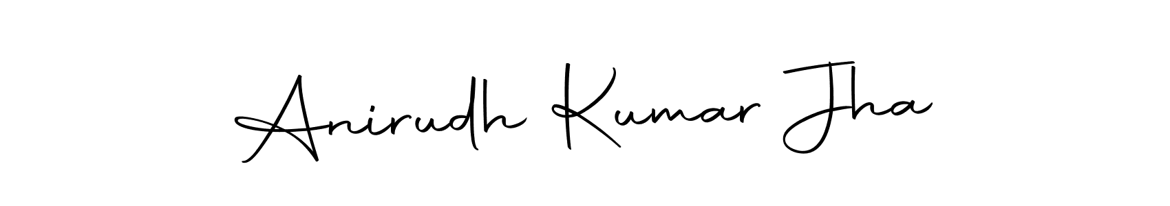 How to make Anirudh Kumar Jha name signature. Use Autography-DOLnW style for creating short signs online. This is the latest handwritten sign. Anirudh Kumar Jha signature style 10 images and pictures png