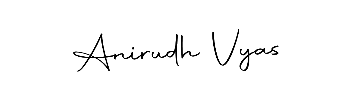 Design your own signature with our free online signature maker. With this signature software, you can create a handwritten (Autography-DOLnW) signature for name Anirudh Vyas. Anirudh Vyas signature style 10 images and pictures png
