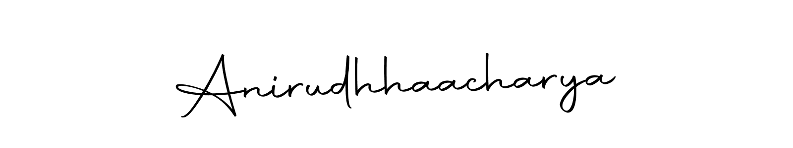 You should practise on your own different ways (Autography-DOLnW) to write your name (Anirudhhaacharya) in signature. don't let someone else do it for you. Anirudhhaacharya signature style 10 images and pictures png