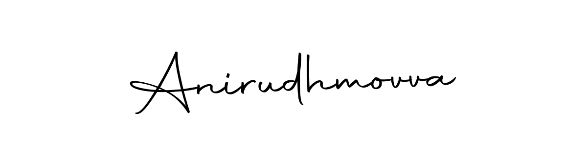 Make a beautiful signature design for name Anirudhmovva. With this signature (Autography-DOLnW) style, you can create a handwritten signature for free. Anirudhmovva signature style 10 images and pictures png