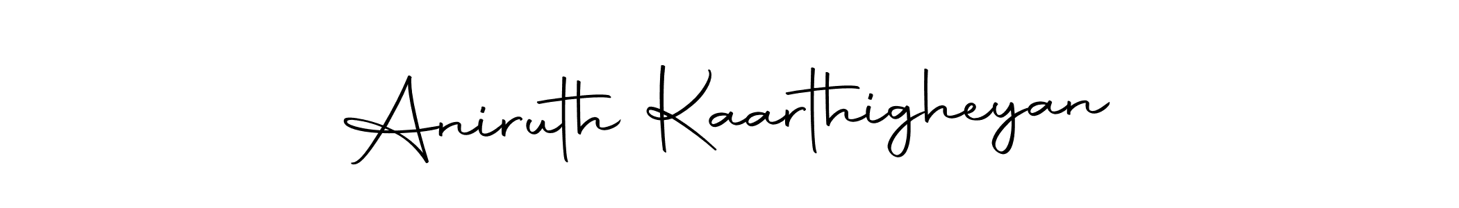 Make a beautiful signature design for name Aniruth Kaarthigheyan. Use this online signature maker to create a handwritten signature for free. Aniruth Kaarthigheyan signature style 10 images and pictures png