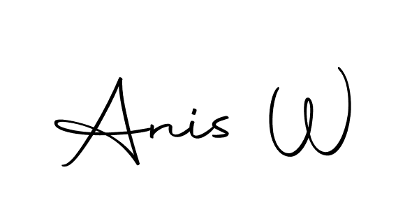 Here are the top 10 professional signature styles for the name Anis W. These are the best autograph styles you can use for your name. Anis W signature style 10 images and pictures png