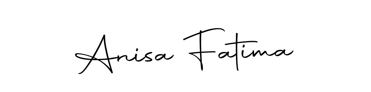 How to make Anisa Fatima name signature. Use Autography-DOLnW style for creating short signs online. This is the latest handwritten sign. Anisa Fatima signature style 10 images and pictures png