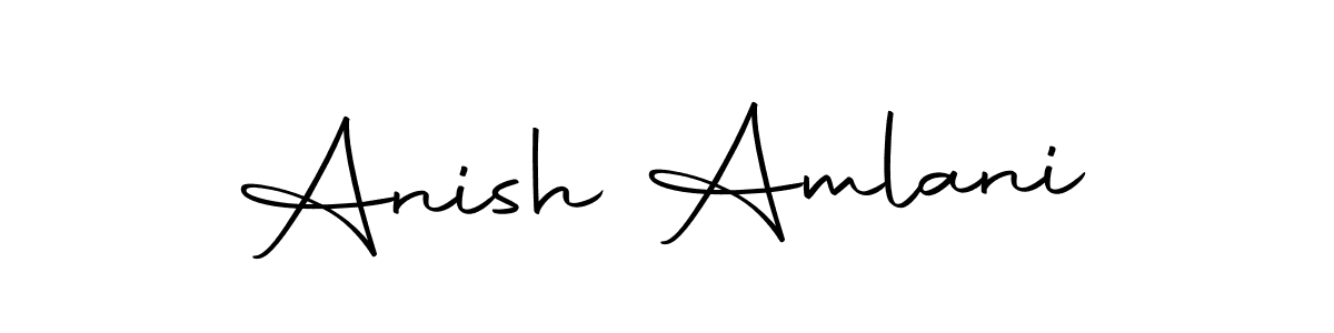 Similarly Autography-DOLnW is the best handwritten signature design. Signature creator online .You can use it as an online autograph creator for name Anish Amlani. Anish Amlani signature style 10 images and pictures png