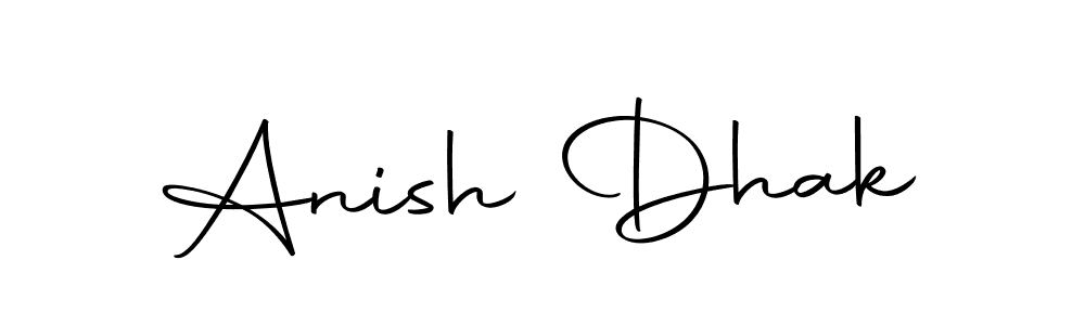 Similarly Autography-DOLnW is the best handwritten signature design. Signature creator online .You can use it as an online autograph creator for name Anish Dhak. Anish Dhak signature style 10 images and pictures png