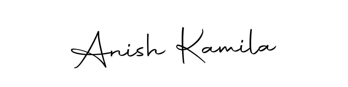 Make a short Anish Kamila signature style. Manage your documents anywhere anytime using Autography-DOLnW. Create and add eSignatures, submit forms, share and send files easily. Anish Kamila signature style 10 images and pictures png