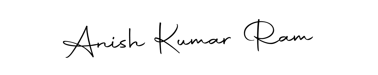 You should practise on your own different ways (Autography-DOLnW) to write your name (Anish Kumar Ram) in signature. don't let someone else do it for you. Anish Kumar Ram signature style 10 images and pictures png