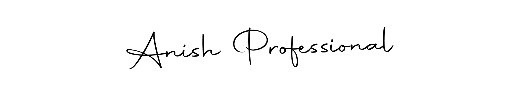 if you are searching for the best signature style for your name Anish Professional. so please give up your signature search. here we have designed multiple signature styles  using Autography-DOLnW. Anish Professional signature style 10 images and pictures png