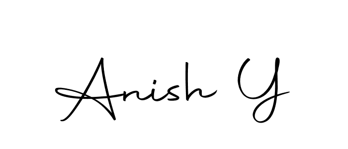 Make a beautiful signature design for name Anish Y. With this signature (Autography-DOLnW) style, you can create a handwritten signature for free. Anish Y signature style 10 images and pictures png