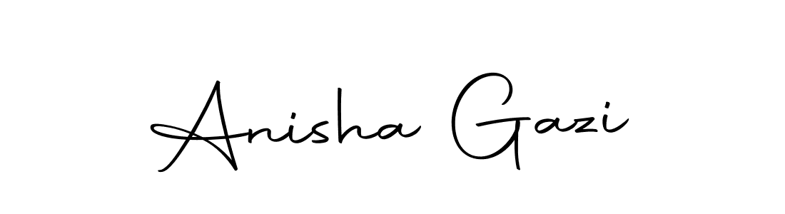 Autography-DOLnW is a professional signature style that is perfect for those who want to add a touch of class to their signature. It is also a great choice for those who want to make their signature more unique. Get Anisha Gazi name to fancy signature for free. Anisha Gazi signature style 10 images and pictures png