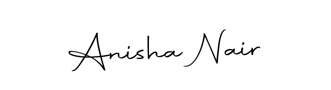 Anisha Nair stylish signature style. Best Handwritten Sign (Autography-DOLnW) for my name. Handwritten Signature Collection Ideas for my name Anisha Nair. Anisha Nair signature style 10 images and pictures png