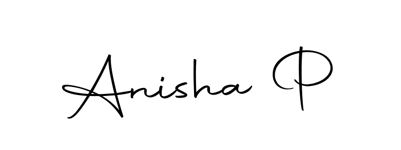 You should practise on your own different ways (Autography-DOLnW) to write your name (Anisha P) in signature. don't let someone else do it for you. Anisha P signature style 10 images and pictures png