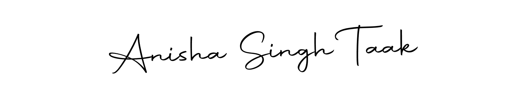 Anisha Singh Taak stylish signature style. Best Handwritten Sign (Autography-DOLnW) for my name. Handwritten Signature Collection Ideas for my name Anisha Singh Taak. Anisha Singh Taak signature style 10 images and pictures png