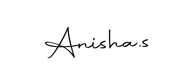 How to make Anisha.s name signature. Use Autography-DOLnW style for creating short signs online. This is the latest handwritten sign. Anisha.s signature style 10 images and pictures png