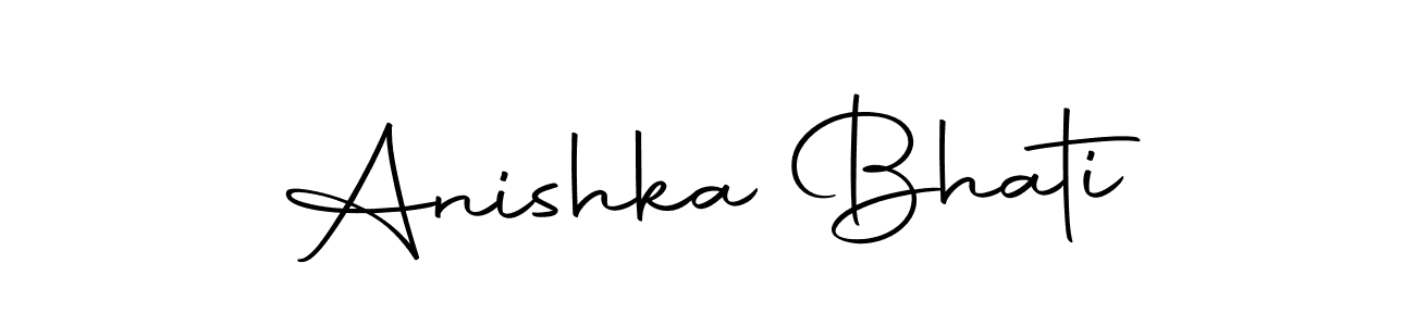 Also we have Anishka Bhati name is the best signature style. Create professional handwritten signature collection using Autography-DOLnW autograph style. Anishka Bhati signature style 10 images and pictures png