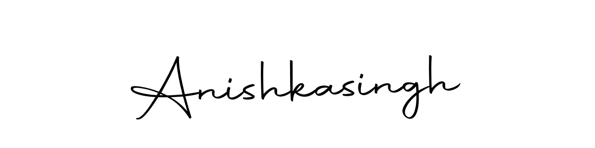 Use a signature maker to create a handwritten signature online. With this signature software, you can design (Autography-DOLnW) your own signature for name Anishkasingh. Anishkasingh signature style 10 images and pictures png