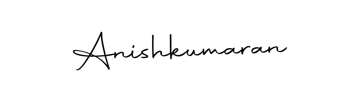 Create a beautiful signature design for name Anishkumaran. With this signature (Autography-DOLnW) fonts, you can make a handwritten signature for free. Anishkumaran signature style 10 images and pictures png