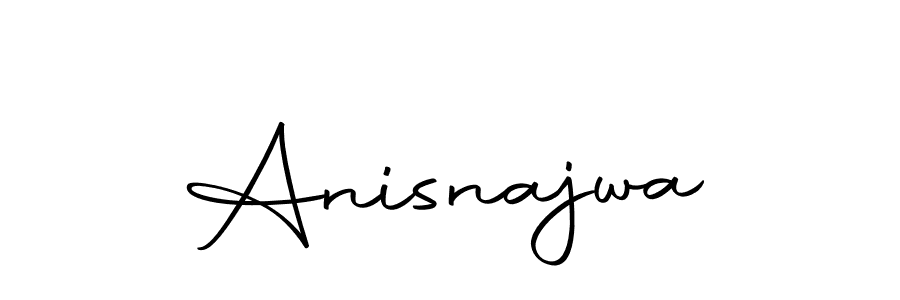 Create a beautiful signature design for name Anisnajwa. With this signature (Autography-DOLnW) fonts, you can make a handwritten signature for free. Anisnajwa signature style 10 images and pictures png