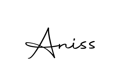 Design your own signature with our free online signature maker. With this signature software, you can create a handwritten (Autography-DOLnW) signature for name Aniss. Aniss signature style 10 images and pictures png