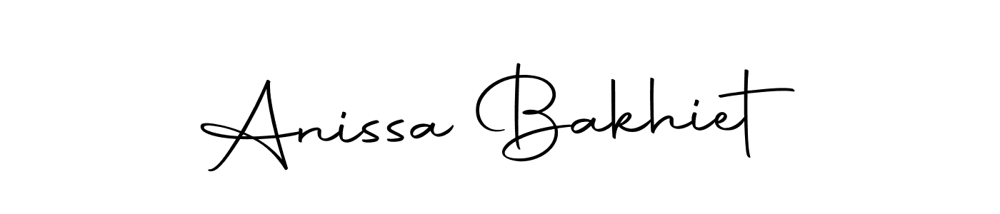 Make a short Anissa Bakhiet signature style. Manage your documents anywhere anytime using Autography-DOLnW. Create and add eSignatures, submit forms, share and send files easily. Anissa Bakhiet signature style 10 images and pictures png